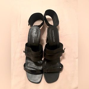 Donald J. Pliner Black Leather Heels - Size 11